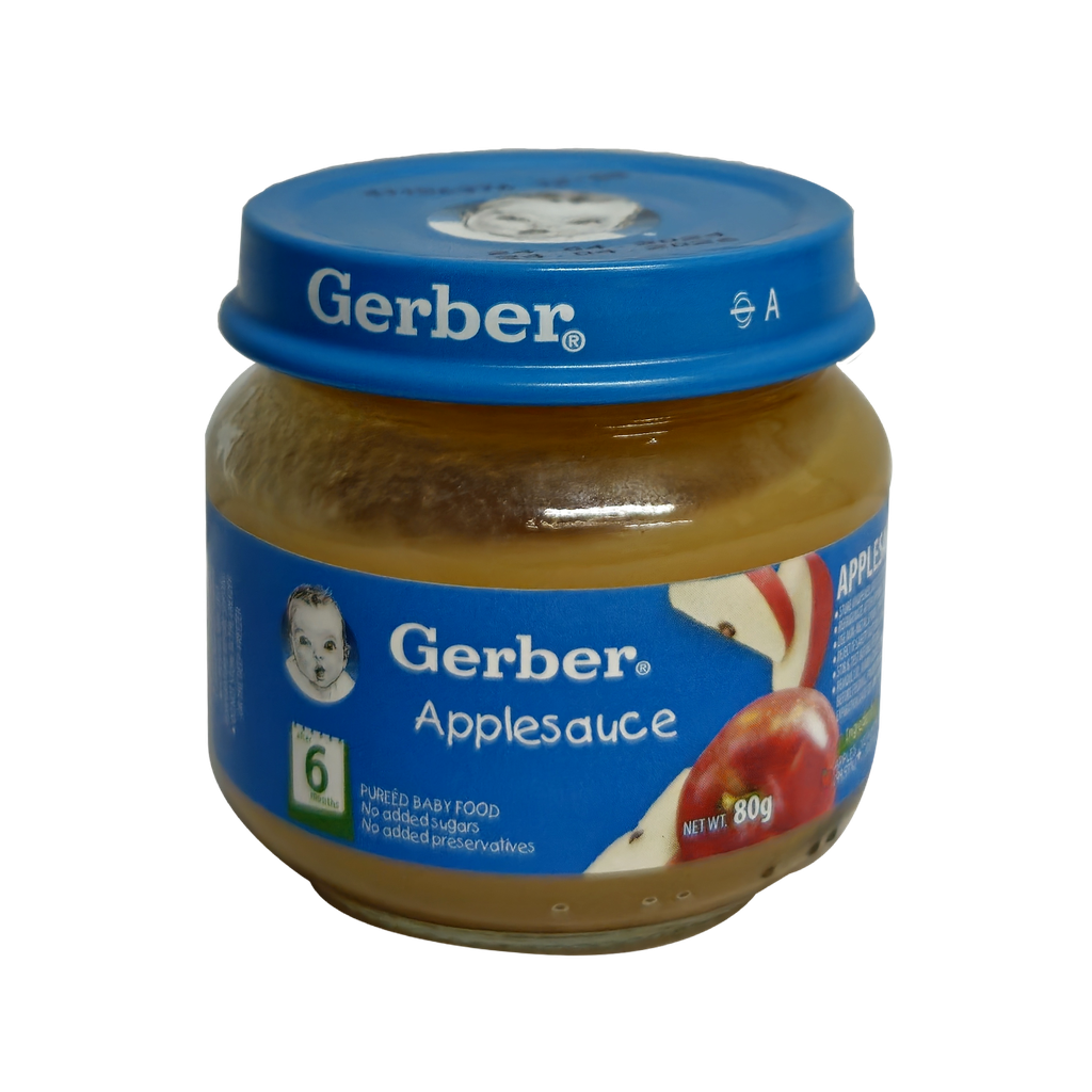 GERBER APPLESAUCE 80G x 6 PCS