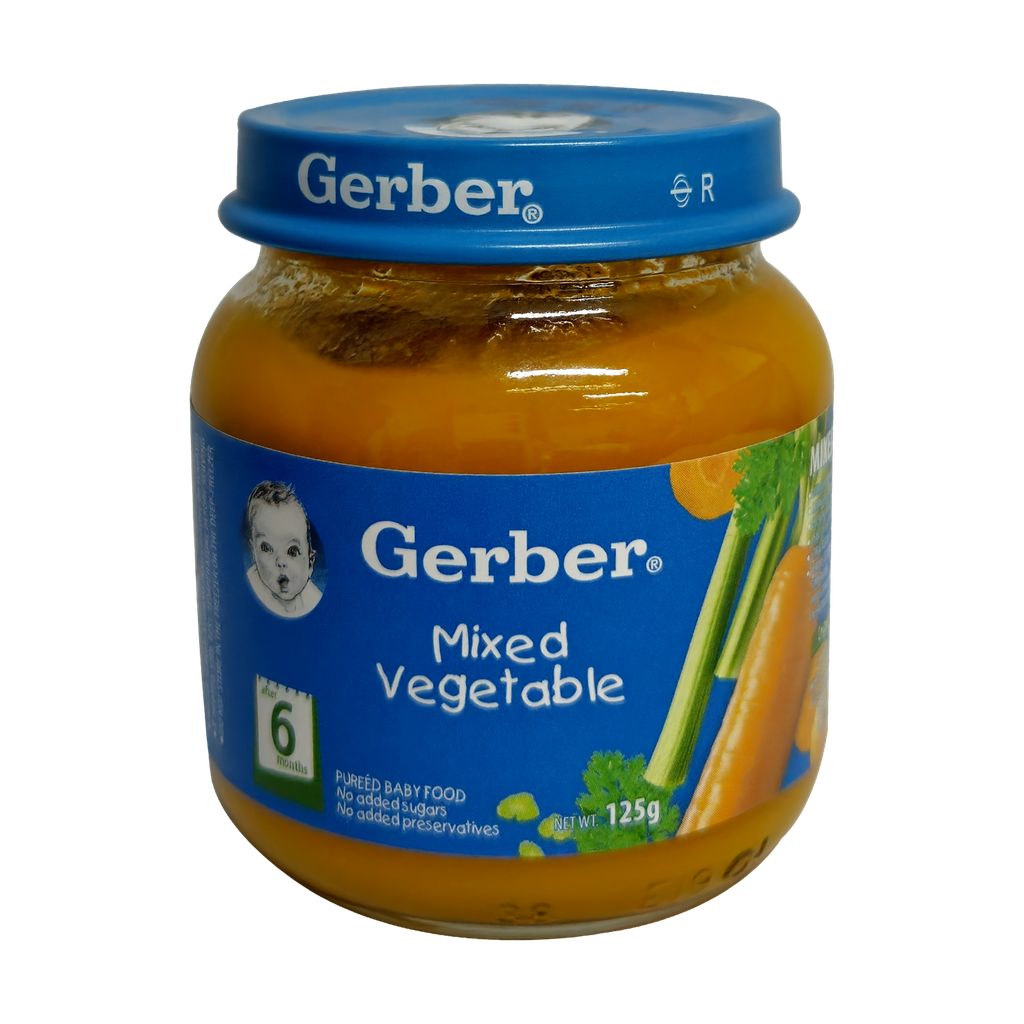 GERBER MIXED VEG 125G x 6 PCS