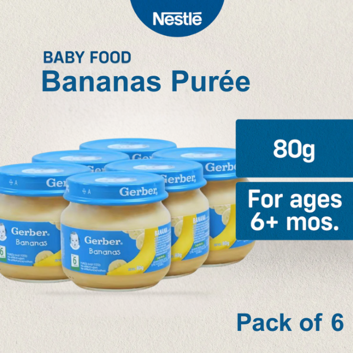 GERBER BANANA 80G x 6 PCS