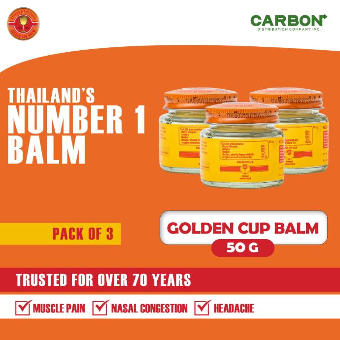 GOLDEN CUP BALM 50G X 3