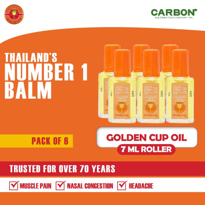 GOLDEN CUP OIL ROLLER 7ML X 6